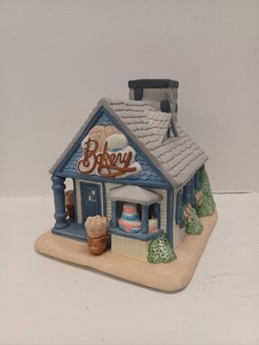 PartyLite Bakery Tea Light Candle Holder Rustic Country Porcelain Home Decor